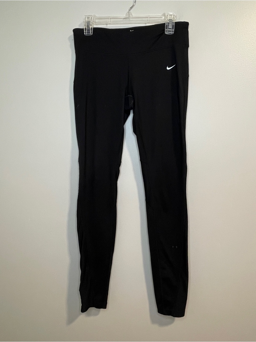 Nike Black Dri-Fit Leggings with White Swoosh